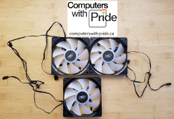 Deepcool ARGB CF120 120MM (DF1202512CL) Lot of 3 Desktop Case Fans