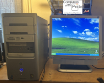 HP Pavilion a1034n with 17-inch HP Monitor With Speakers