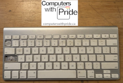 Apple Wireless Bluetooth Keyboard A1314 Mac Aluminium - AS IS/FOR PARTS