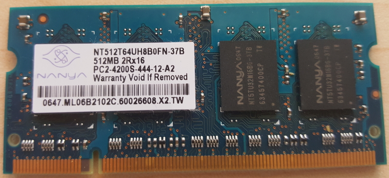 DDR2 512MB PC2-4200S-444