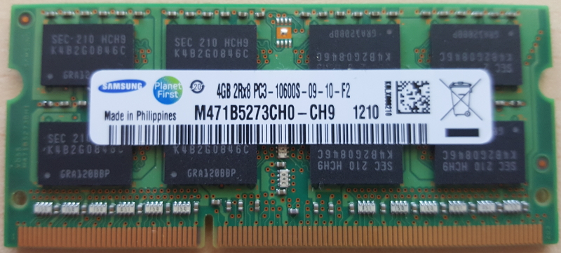 DDR3 4GB PC3-10600S