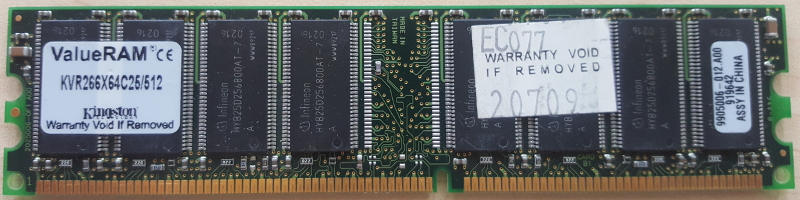 DDR 512MB PC2100 266MHz