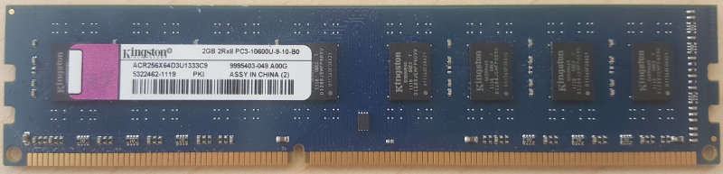DDR3 2GB PC3-10600U