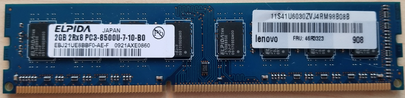 DDR3 2GB PC3-8500U