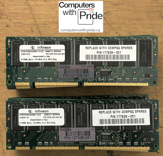 PC-133 SDRAM 256MB ECC Memory